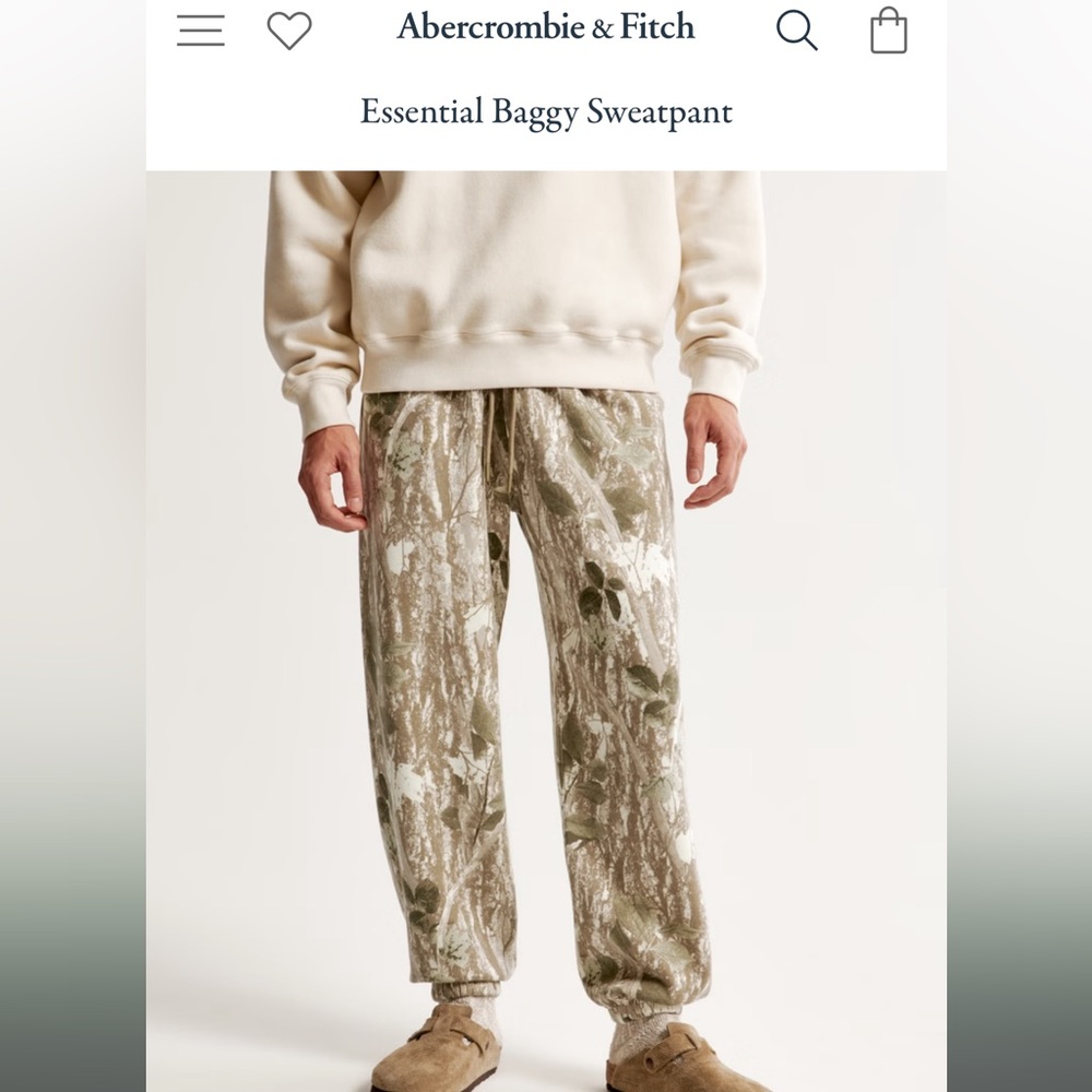 ambercrombie and fitch camo sweatpants